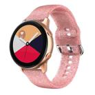 For Samsung Galaxy Watch4 40/44mm Silicone Watch Band(Red Glitter) - 1
