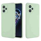 For OPPO Realme 9 Pro+ 5G Global Pure Color Liquid Silicone Shockproof Full Coverage Phone Case(Green) - 1