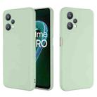 For OPPO Realme 9 Pro 5G Global Pure Color Liquid Silicone Shockproof Full Coverage Phone Case(Green) - 1