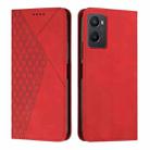 For OPPO A96 5G/Reno 7 Z/OnePlus Nord N20 5G Diamond Splicing Skin Feel Magnetic Leather Phone Case(Red) - 1