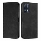 For OPPO Realme 9 Pro/Realme V25 Diamond Splicing Skin Feel Magnetic Leather Phone Case(Black) - 1