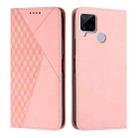 For OPPO Realme C12/C25/7i Global/Narzo 20A/Narzo 30A Diamond Splicing Skin Feel Magnetic Leather Phone Case(Rose Gold) - 1