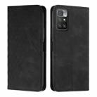 For Xiaomi Redmi 10 5G/Redmi Note 11E Diamond Splicing Skin Feel Magnetic Leather Phone Case(Black) - 1