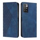 For Xiaomi Redmi 10 5G/Redmi Note 11E Diamond Splicing Skin Feel Magnetic Leather Phone Case(Blue) - 1