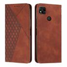 For Xiaomi Redmi 10A/Poco C31/Redmi 9C Diamond Splicing Skin Feel Magnetic Leather Phone Case(Brown) - 1
