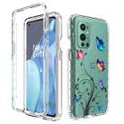 For OnePlus 9 Pro PC+TPU Transparent Painted Phone Case(Tree Butterflies) - 1