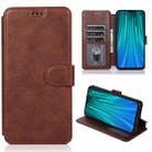 For Xiaomi Redmi Note 8 Pro Shockproof PU + TPU Leather Phone Case(Brown) - 1