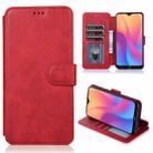 For Xiaomi Redmi 8A Shockproof PU + TPU Leather Phone Case(Red) - 1