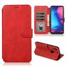 For Xiaomi Redmi Note 7 Shockproof PU + TPU Leather Phone Case(Red) - 1