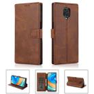 For Xiaomi Redmi Note 9 Pro Shockproof PU + TPU Leather Phone Case(Brown) - 1