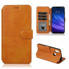 For Xiaomi Mi 8 Shockproof PU + TPU Leather Phone Case(Khaki) - 1