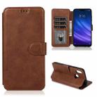 For Xiaomi Mi 8 Shockproof PU + TPU Leather Phone Case(Brown) - 1