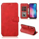 For Xiaomi Mi 9 Shockproof PU + TPU Leather Phone Case(Red) - 1