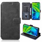 For Xiaomi Mi CC9 Pro Shockproof PU + TPU Leather Phone Case(Black) - 1