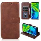 For Xiaomi Mi CC9 Pro Shockproof PU + TPU Leather Phone Case(Brown) - 1