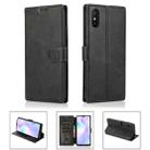 For Xiaomi Redmi 9A Shockproof PU + TPU Leather Phone Case(Black) - 1