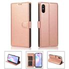 For Xiaomi Redmi 9A Shockproof PU + TPU Leather Phone Case(Rose Gold) - 1