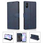 For Xiaomi Redmi 9A Shockproof PU + TPU Leather Phone Case(Blue) - 1