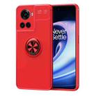 For OnePlus Ace Metal Ring Holder TPU Phone Case(Red) - 1