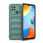 For Xiaomi Redmi 10C Magic Shield TPU + Flannel Phone Case(Dark Green) - 1