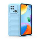 For Xiaomi Redmi 10C Magic Shield TPU + Flannel Phone Case(Light Blue) - 1