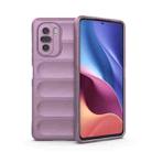 For Xiaomi Redmi K40 Magic Shield TPU + Flannel Phone Case(Purple) - 1