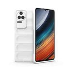 For Xiaomi Redmi K40S Magic Shield TPU + Flannel Phone Case(White) - 1