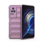 For Xiaomi Redmi K50 Pro Magic Shield TPU + Flannel Phone Case(Purple) - 1