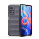 For Xiaomi Redmi Note 11 5G Chinese Version Magic Shield TPU + Flannel Phone Case(Dark Grey) - 1