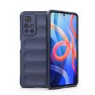 For Xiaomi Redmi Note 11 5G Chinese Version Magic Shield TPU + Flannel Phone Case(Dark Blue) - 1