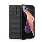 For Xiaomi Redmi Note 11 Pro 5G Chinese Magic Shield TPU + Flannel Phone Case(Black) - 1