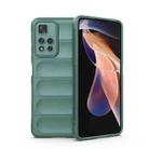 For Xiaomi Redmi Note 11 Pro 5G Chinese Magic Shield TPU + Flannel Phone Case(Dark Green) - 1