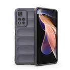 For Xiaomi Redmi Note 11 Pro 5G Chinese Magic Shield TPU + Flannel Phone Case(Dark Grey) - 1