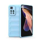 For Xiaomi Redmi Note 11 Pro 5G Chinese Magic Shield TPU + Flannel Phone Case(Light Blue) - 1