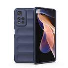 For Xiaomi Redmi Note 11 Pro 5G Chinese Magic Shield TPU + Flannel Phone Case(Dark Blue) - 1