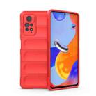 For Xiaomi Redmi Note 11 Pro International Magic Shield TPU + Flannel Phone Case(Red) - 1