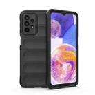 For Samsung Galaxy A23 Magic Shield TPU + Flannel Phone Case(Black) - 1