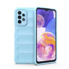 For Samsung Galaxy A23 Magic Shield TPU + Flannel Phone Case(Light Blue) - 1