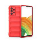 For Samsung Galaxy A33 5G Magic Shield TPU + Flannel Phone Case(Red) - 1