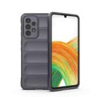 For Samsung Galaxy A33 5G Magic Shield TPU + Flannel Phone Case(Dark Grey) - 1
