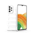 For Samsung Galaxy A33 5G Magic Shield TPU + Flannel Phone Case(White) - 1
