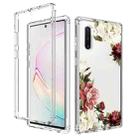 For Samsung Galaxy Note10 PC+TPU Transparent Painted Phone Case(Rose) - 1