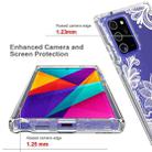 For Samsung Galaxy Note20 Ultra PC+TPU Transparent Painted Phone Case(White Flower) - 5