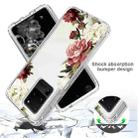 For Samsung Galaxy S20 Ultra PC+TPU Transparent Painted Phone Case(Rose) - 4