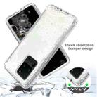 For Samsung Galaxy S20 Ultra PC+TPU Transparent Painted Phone Case(White Flower) - 4