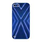 For iPhone SE 2022 / SE 2020 / 8 / 7 9XA Texture TPU + Tempered Glass Phone Case(Blue) - 1