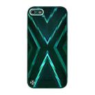 For iPhone SE 2022 / SE 2020 / 8 / 7 9XA Texture TPU + Tempered Glass Phone Case(Green) - 1