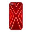 9XA Texture TPU + Tempered Glass Phone Case For iPhone 8 Plus / 7 Plus(Red) - 1