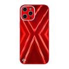 For iPhone 11 Pro Max 9XA Texture TPU + Tempered Glass Phone Case (Red) - 1