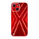 For iPhone 13 9XA Texture TPU + Tempered Glass Phone Case(Red) - 1